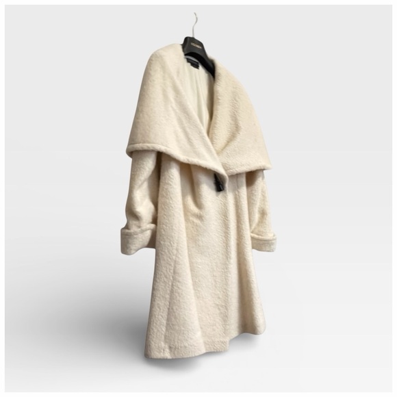 Zenobia Women’s Vintage Cream Alpaca-Blend Coat. Size 4 - Picture 4 of 12